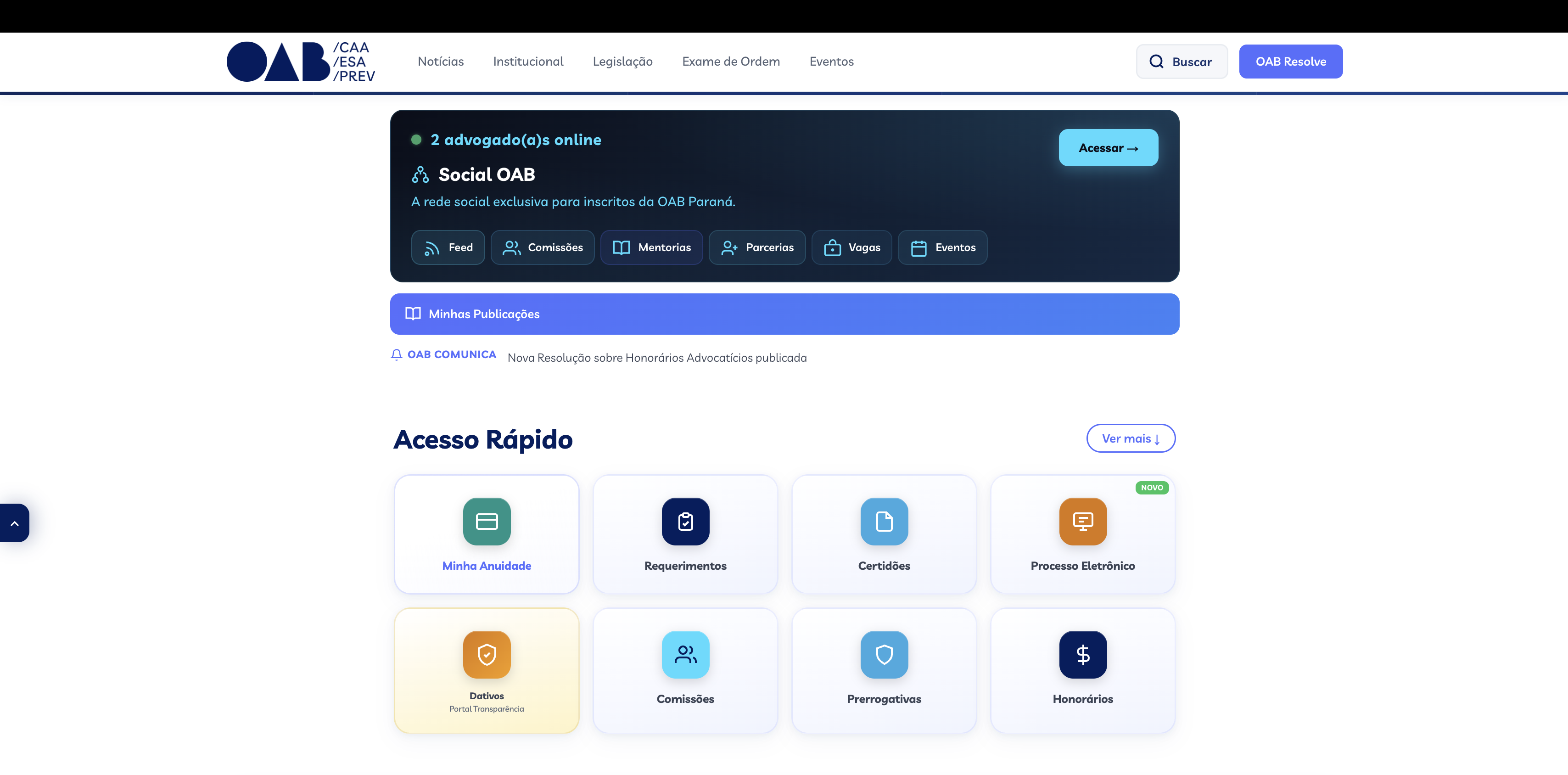 Acesso R&aacute;pido