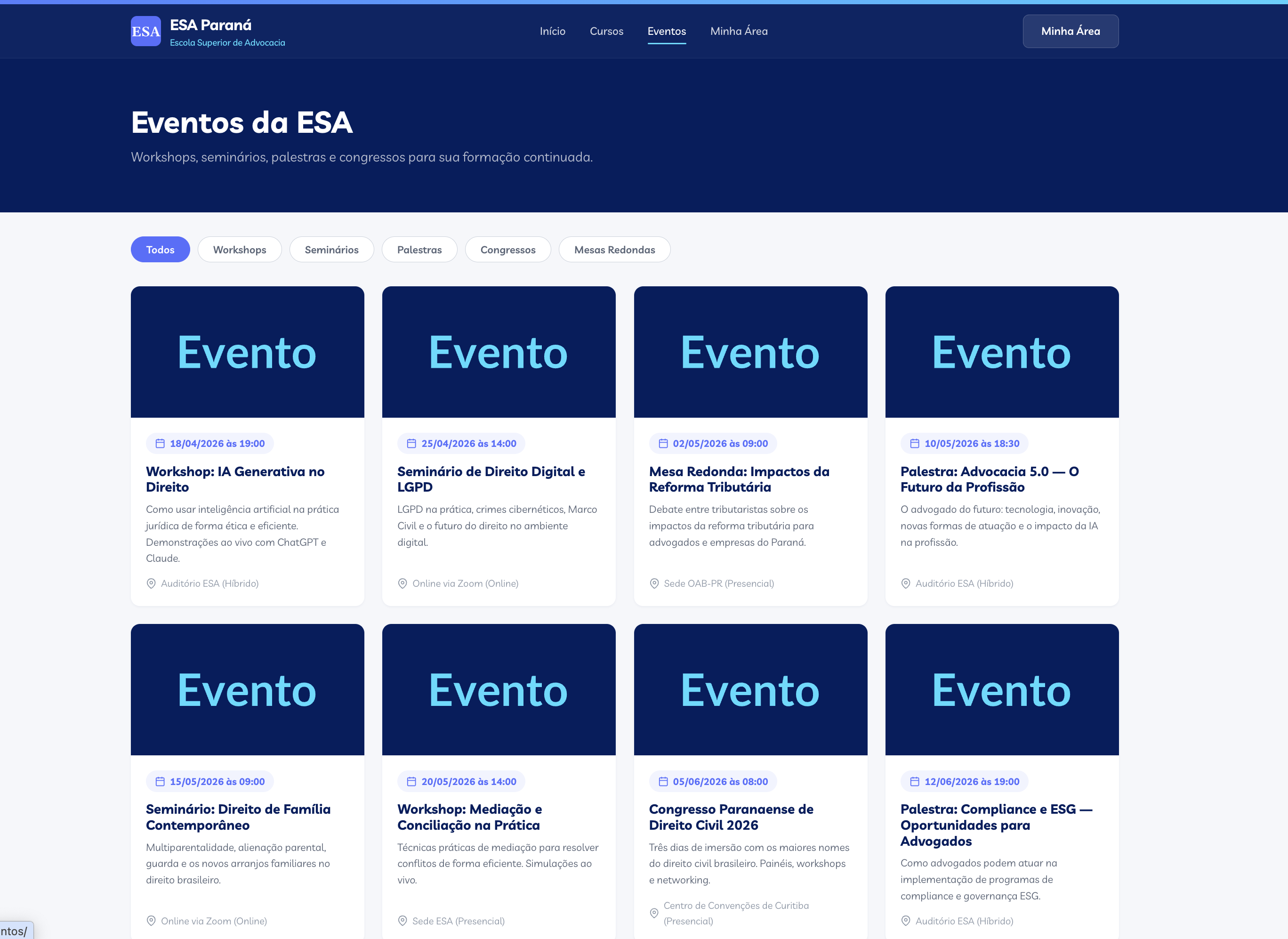 Eventos ESA
