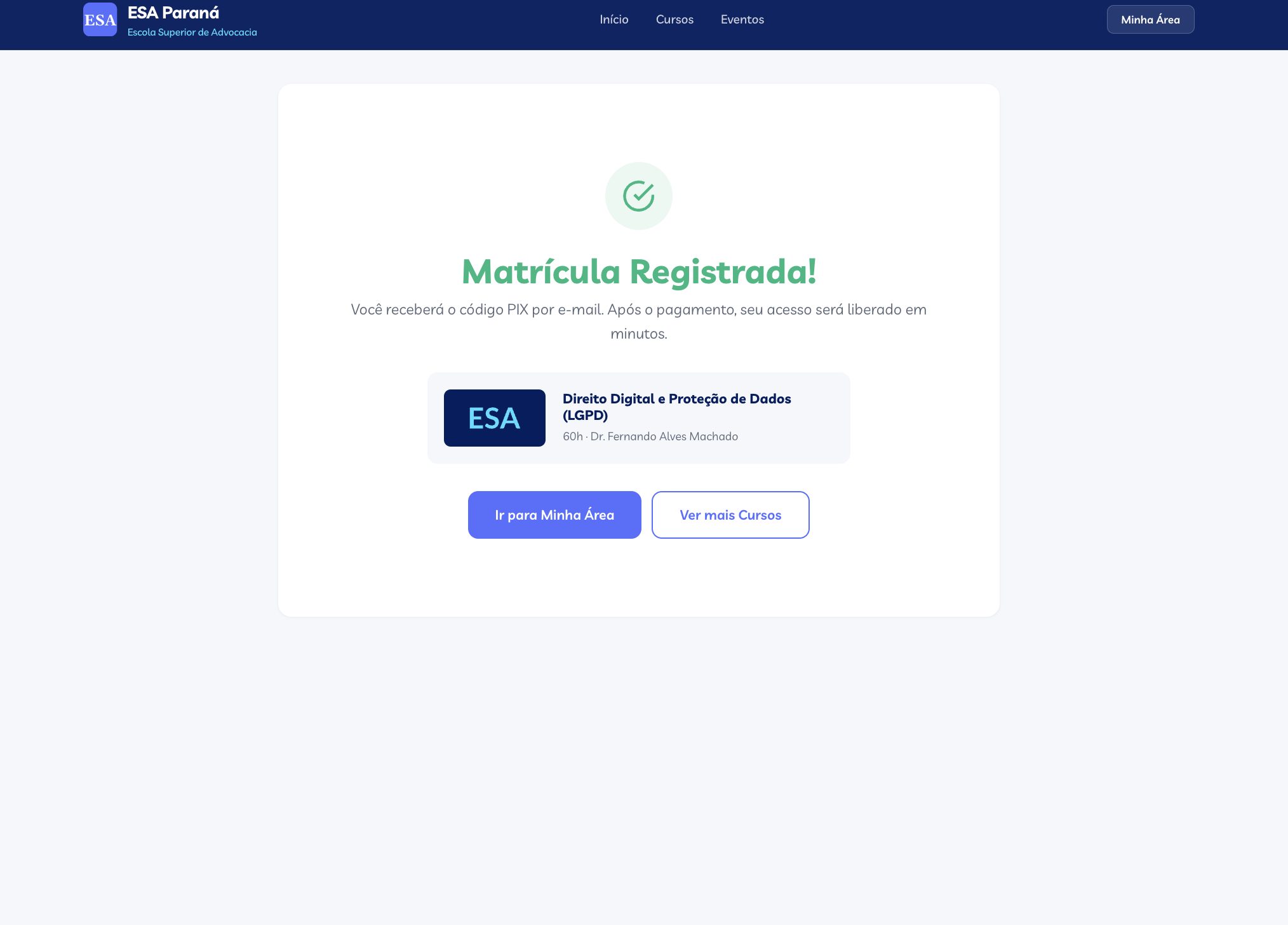 Matr&iacute;cula registrada